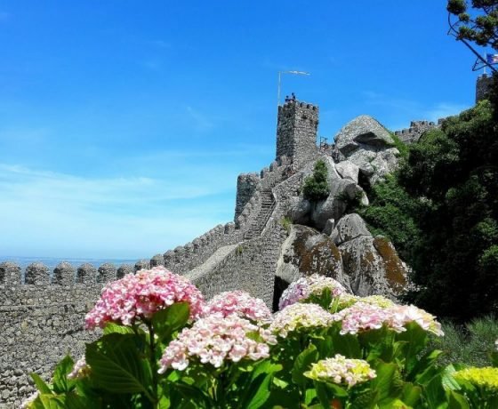 Sintra Castle walls in tour sintra