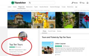 tours in Portugal reputation grafic